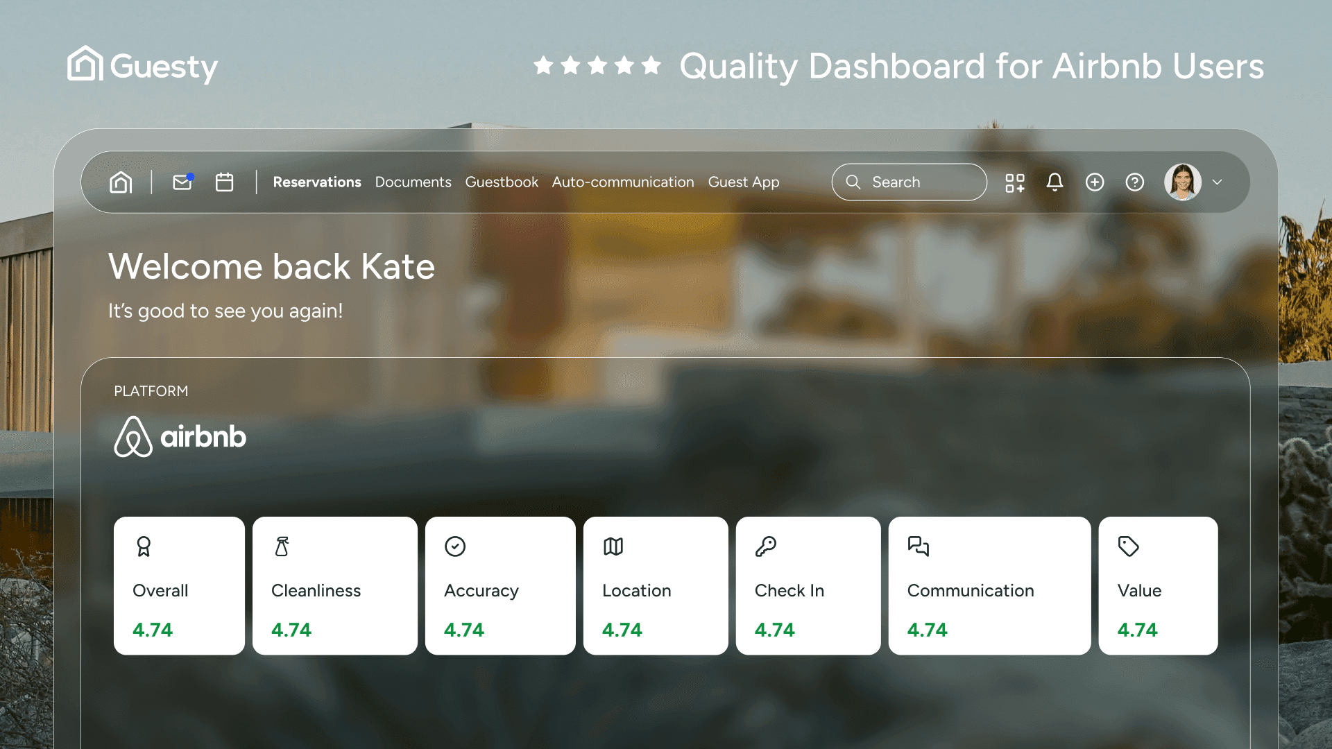 Guesty Launches Quality Dashboards for Airbnb Users